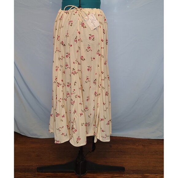 Floral Mid Calf Skirt - Picture 1 of 5
